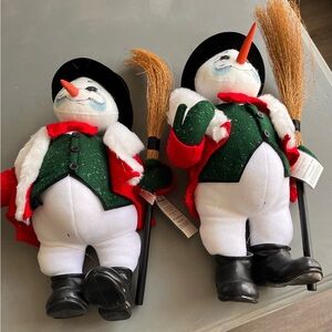 Annalee 2004 Christmas snow man 2 items new